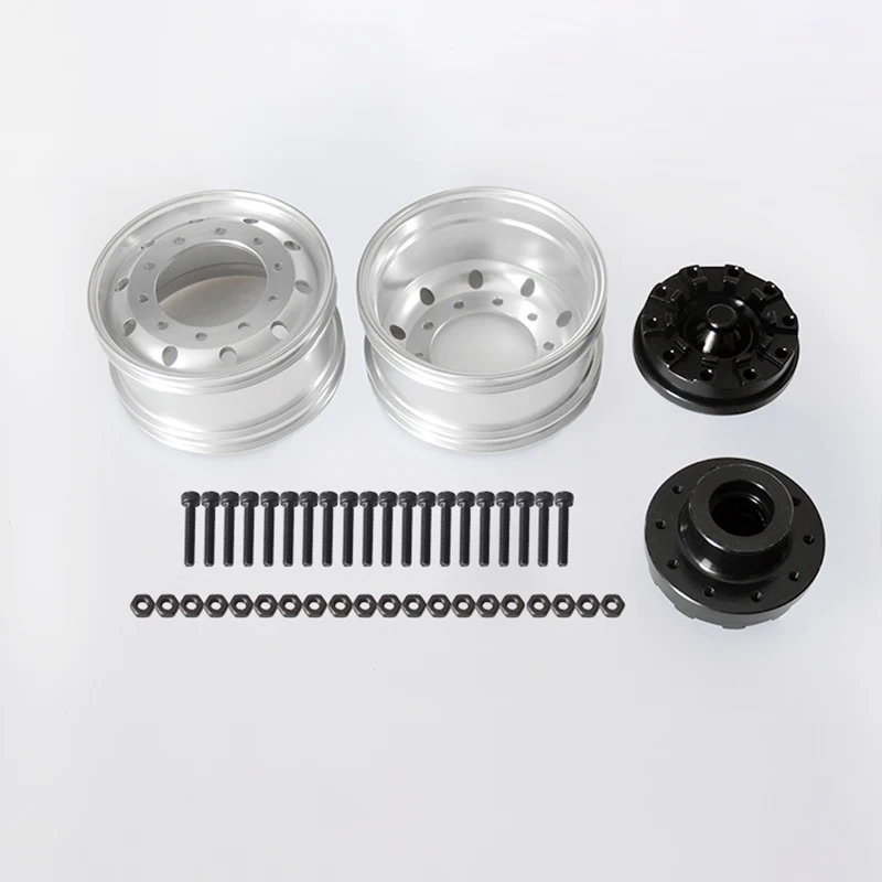 

JDModel 1/14 Metal Wheelhubs Wheel Rims Spare Part for 1/14 RC Tractor Truck DIY Car Model TH22591-SMT2