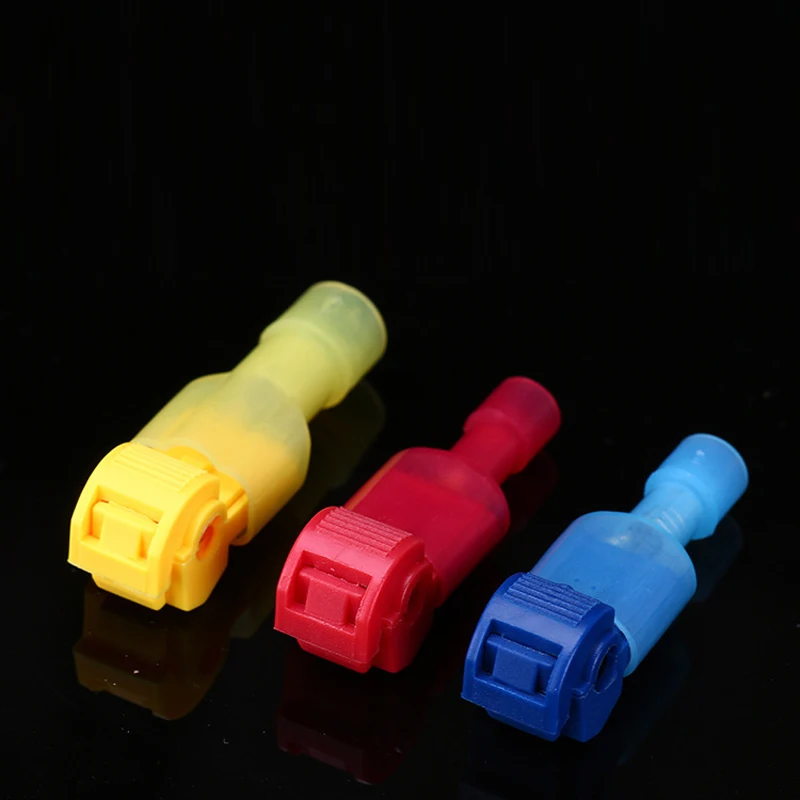 100 60/120/240 PCS Bag Box Crimp Terminal T-type Terminal Block Cable Connectors Electric Wire Connector,Electrical  AWG