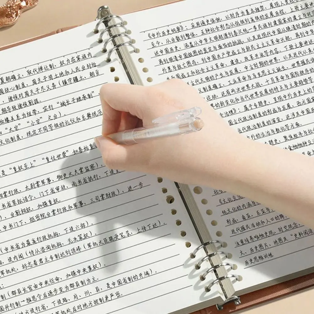 Notebook multiuso A5/B5 a fogli mobili Linea orizzontale staccabile Pagine interne Blocco note Raccoglitore ricaricabile Diario Libro Studenti