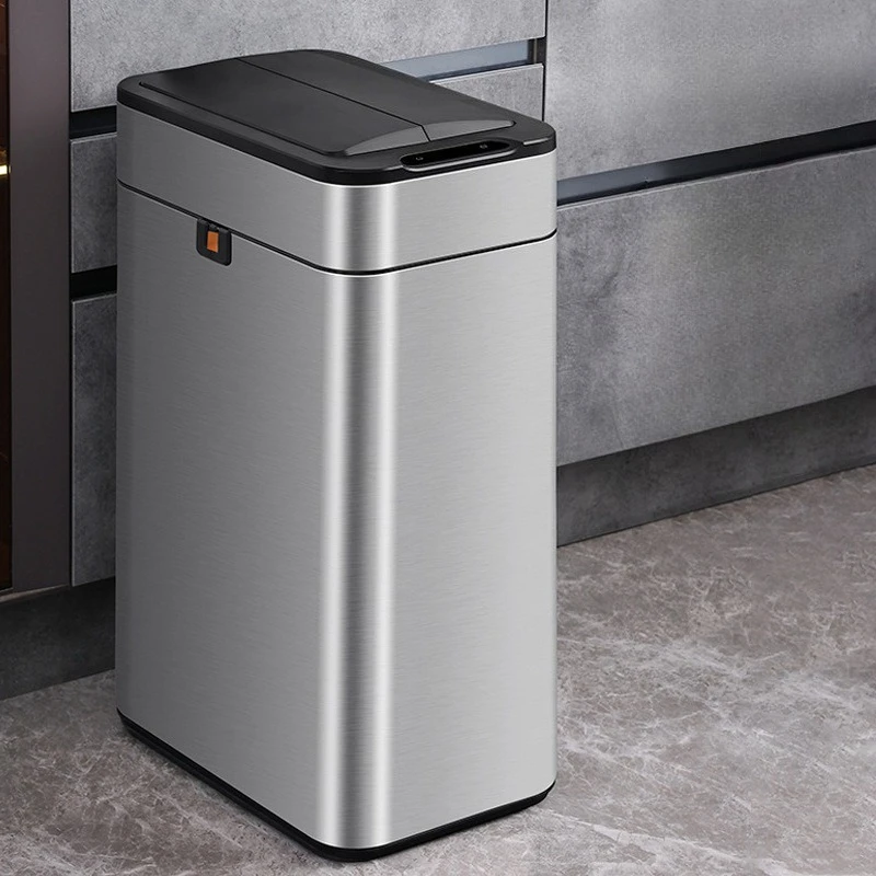 Smart Waste Bins Various Sizes Odor Resistant Waste Bins Luxury Creative Inductive Trash Can Household Cleaning Accessories