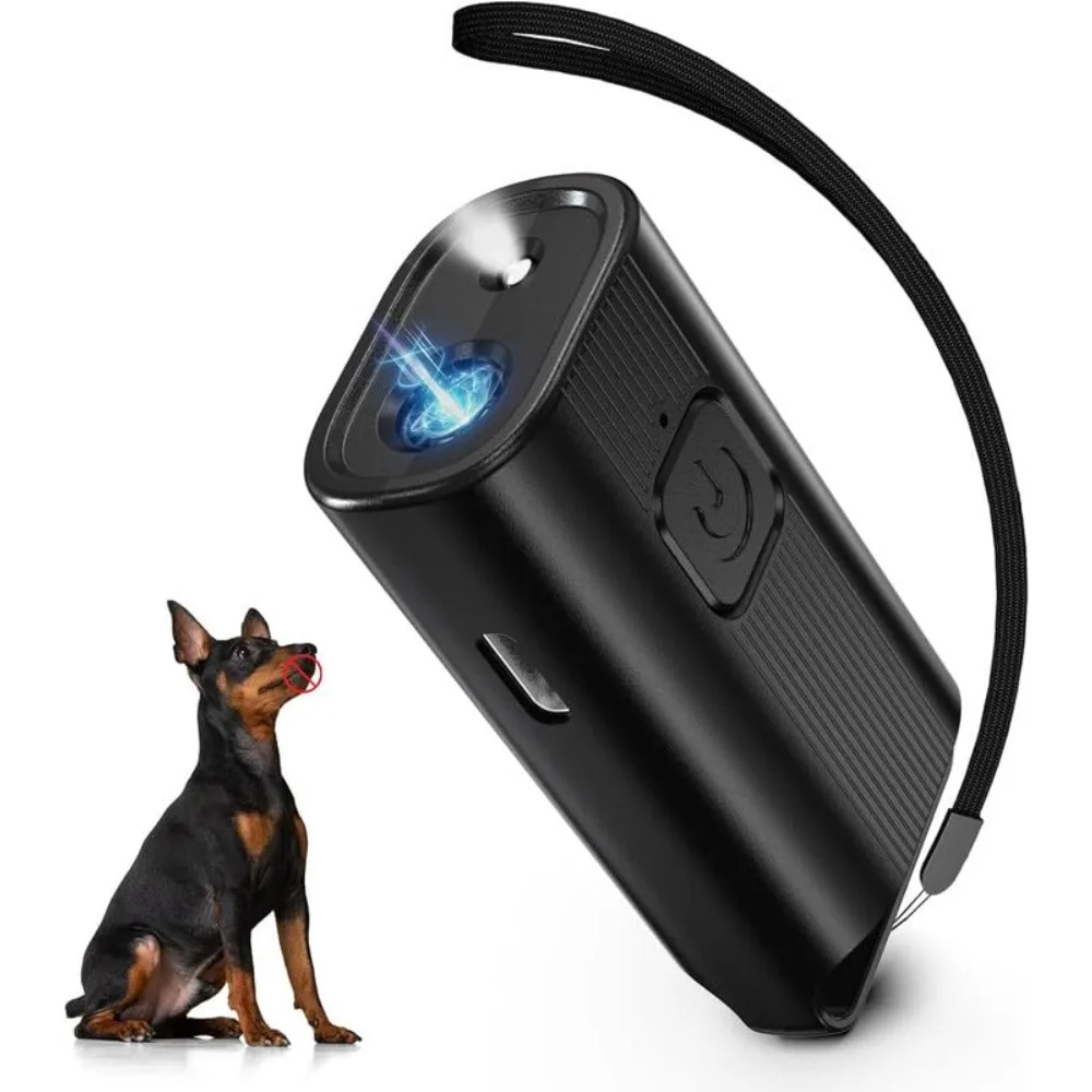 

Mini Handheld Anti-Barking Device for Dogs with LED Bark Stopper Indoor Outdoor Dog Barking Control Device