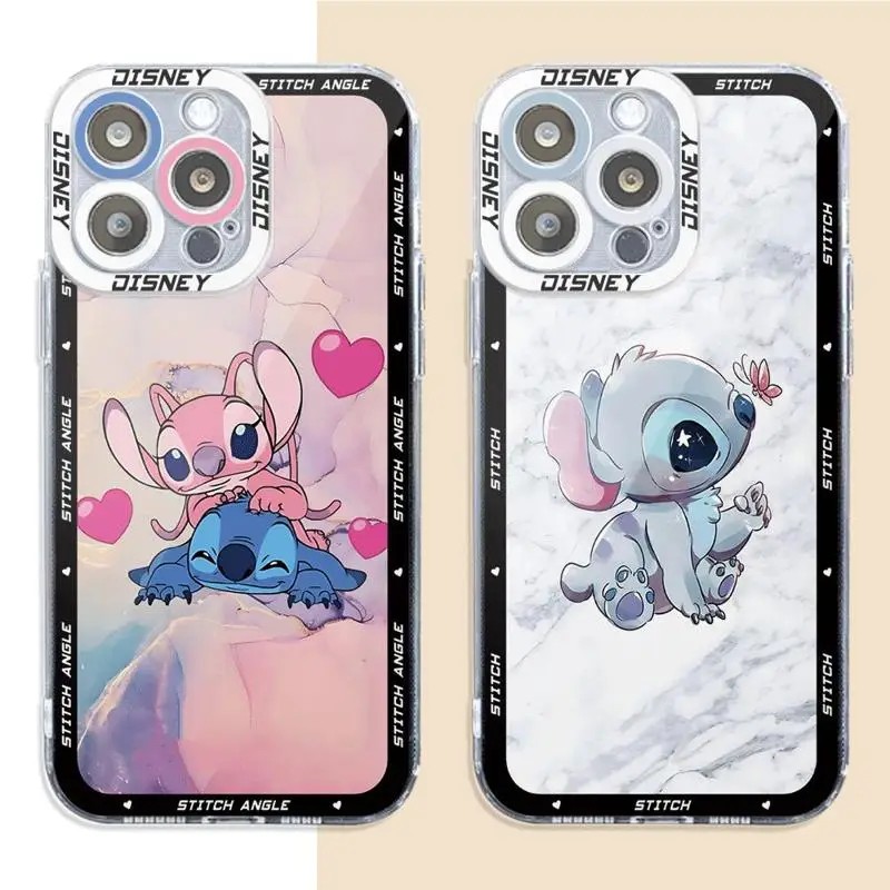 جراب هاتف فني رخامي من ديسني غرزة ، غطاء ناعم شفاف لهاتف ريدمي نوت 13 12 برو بلس 5G 10 10 10 11S 11S 9S 11 برو