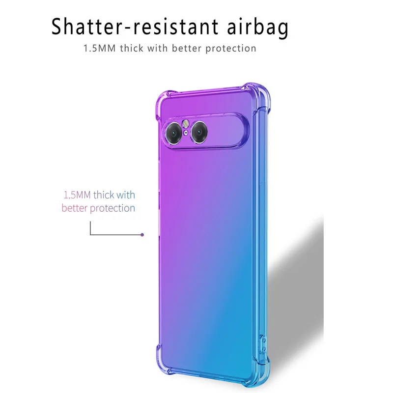 Чехол из ТПУ с градиентной подушкой безопасности для Sony Xperia 10 VII 1 V, защитный противоударный чехол Fundas Coque Capa