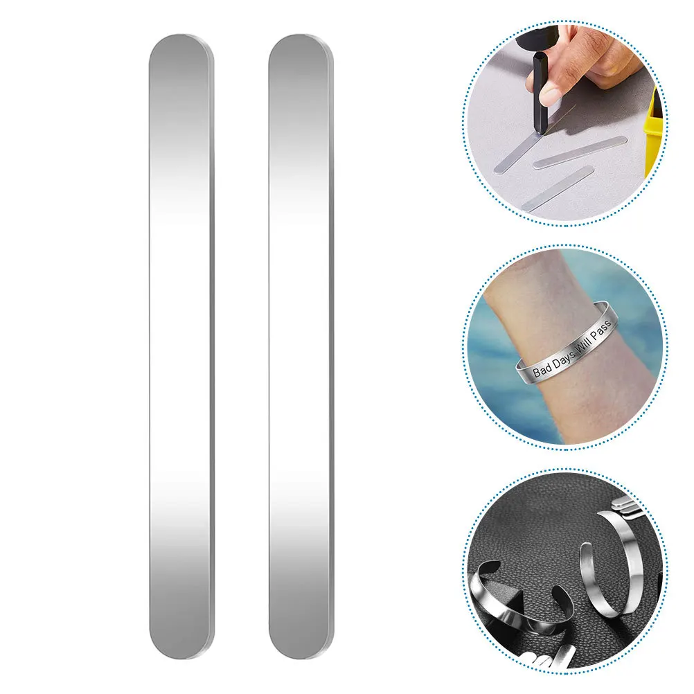 

10Pcs Stainless Steel Bracelet Blanks Curved Cuff Inner Cores for DIY Bracelet Making Stamping Engraving Jewelry