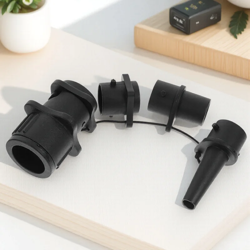 

4 Pcs Air Valve Connector Pump Converter Hose Conversion Adapters Inflatable Boat Abs