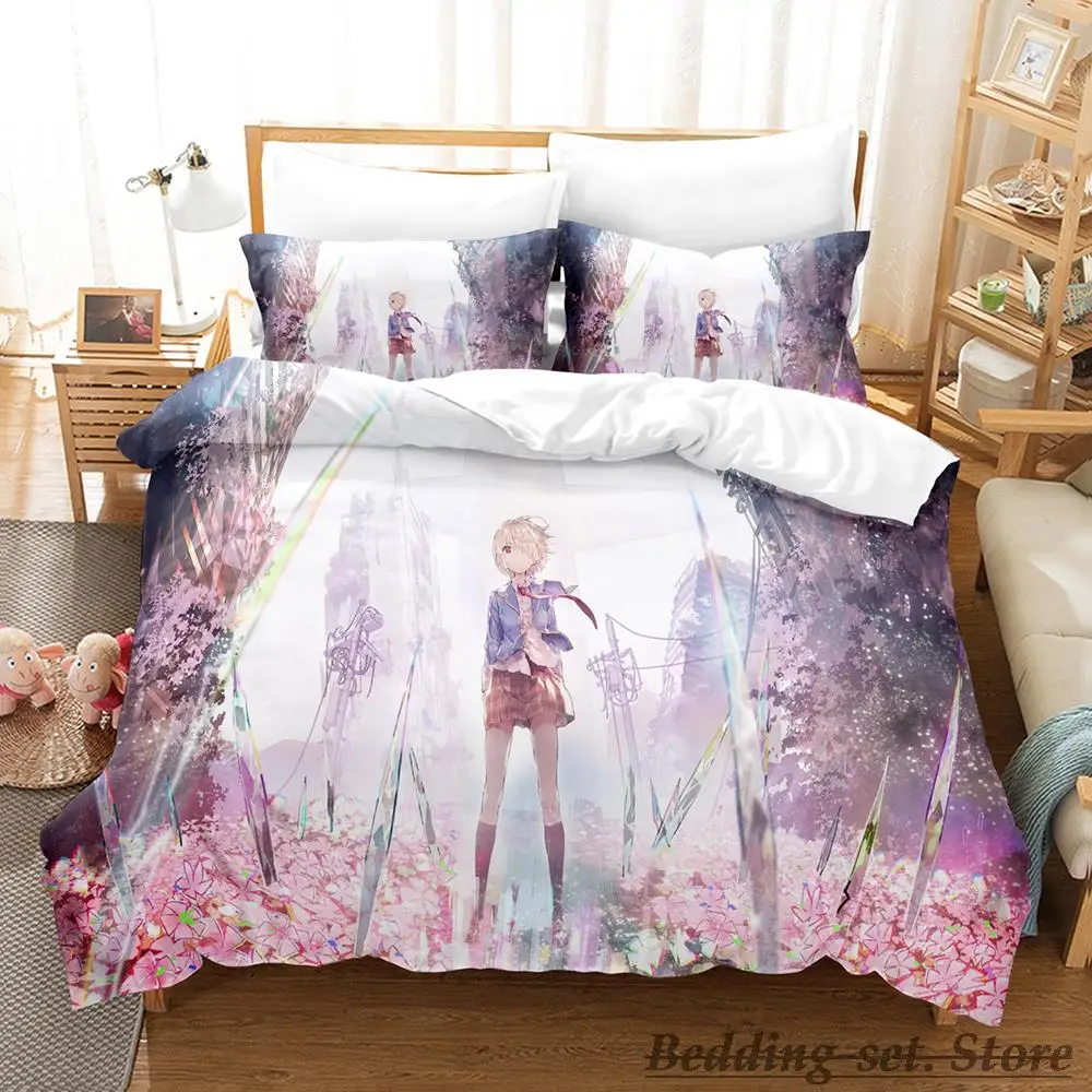 

2023 Heaven Burns Red Bedding Set Single Twin Full Queen King Size Bed Set Adult Kid Bedroom Duvetcover Sets Anime Bed