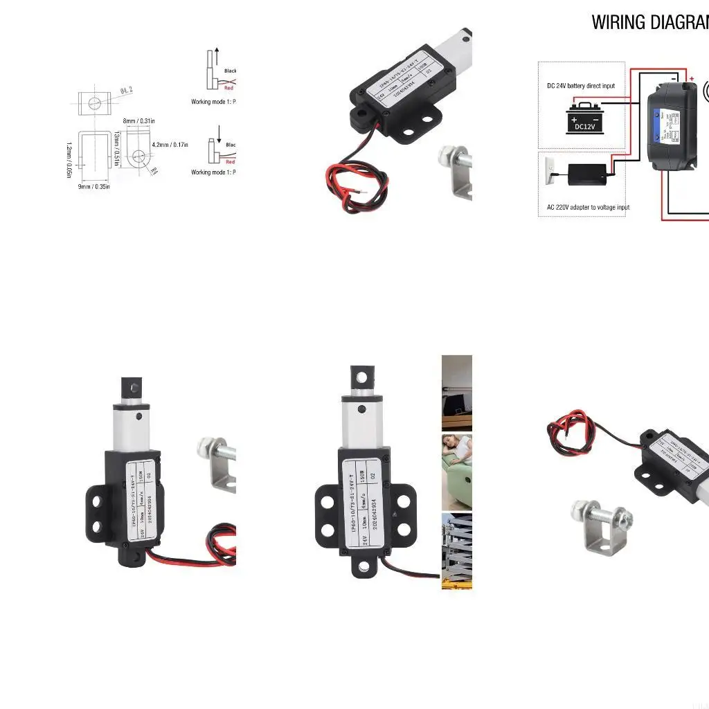 

U4LA Electric Linear Actuator 24V Telescopic Motion Actuator with Limit Switches