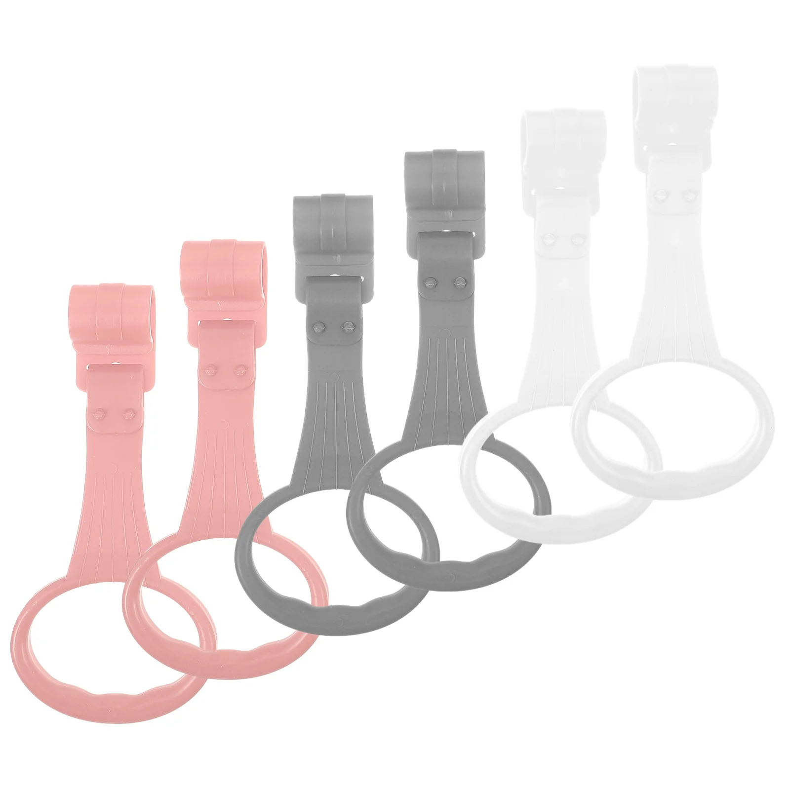 

6Pcs Infant Crib Pull Up Rings Baby Cot Hanging Handles Baby Walking Assistant Ring Playpen Stand Up Hand Pull Rings