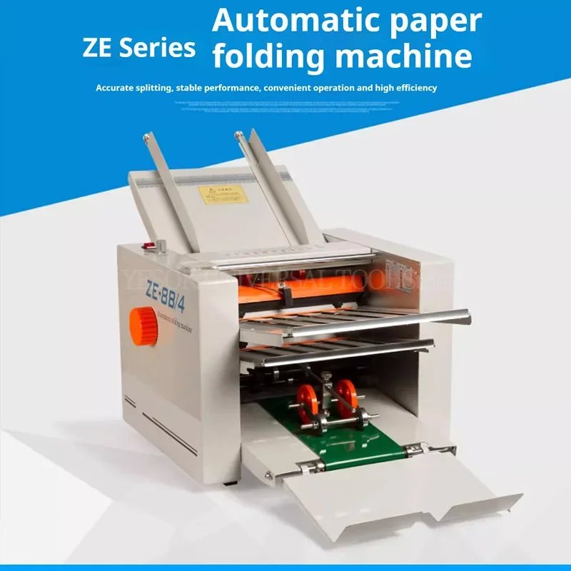 Dossier de papier à grande vitesse de machine de pliage de papier automatique Max pour le papier A3 + 4 plateaux de pliage ZE-8B/4 outils exécutifs de brique Ac portatif