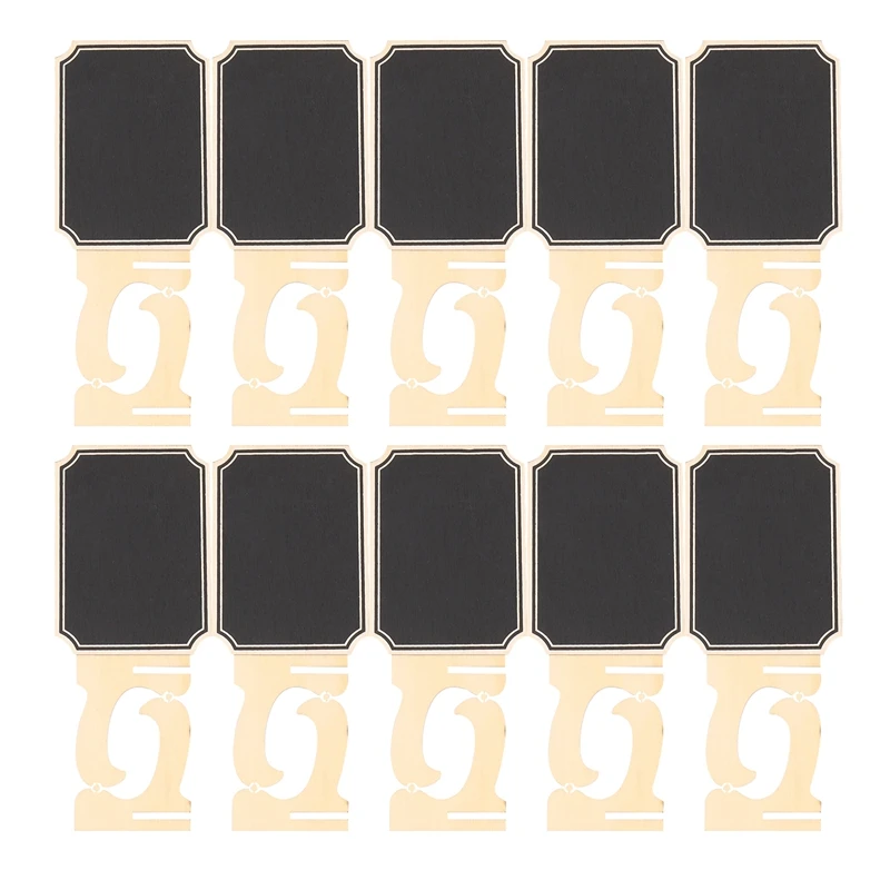 

20 Pack Mini Chalkboards With Support Easels Stand,Place Cards Small Rectangle Little Wood Blackboard For Weddings Birthday Part