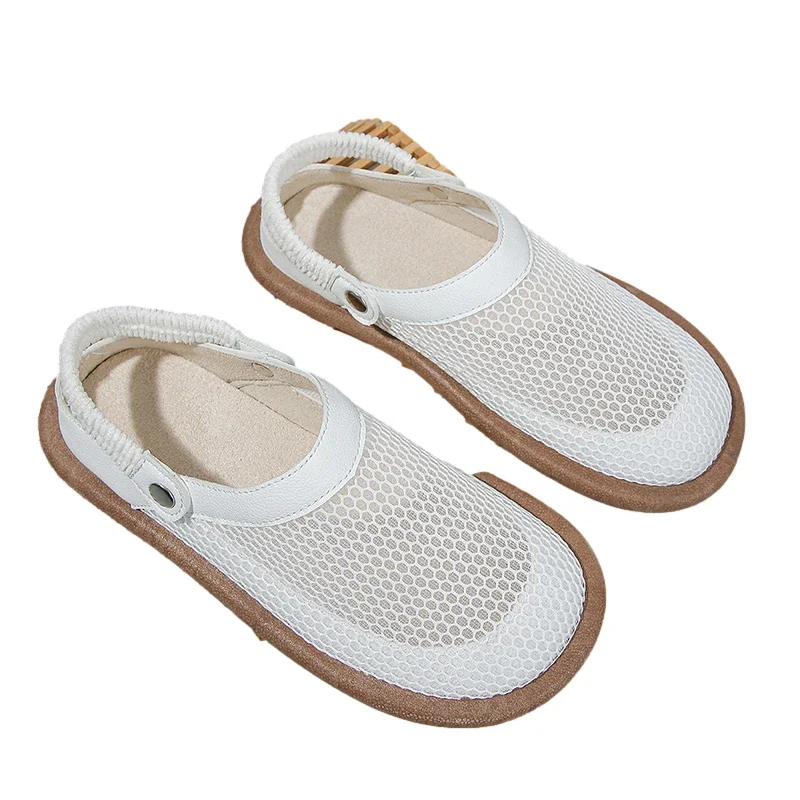 Breathable Mesh Women Sandals Platform Flats Shoes Summer Sport Walking Sneakers 2024 Casual Slippers New Trend Mujer Slides