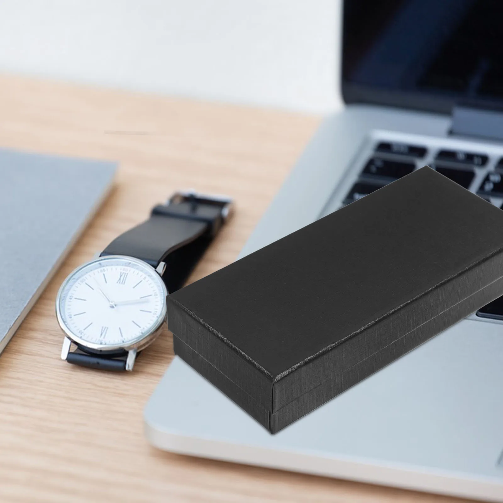 

10 Pcs Boxes Watch Small Pocket Single Presentation for Watches Accessories Holder Black Case Travel