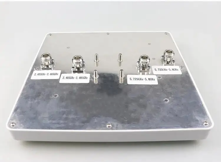 แผงเสาอากาศโพลาไรซ์แบบคู่2.4GHz 5.8GHz แผ่นกาวสองด้านเสาอากาศ WiFi