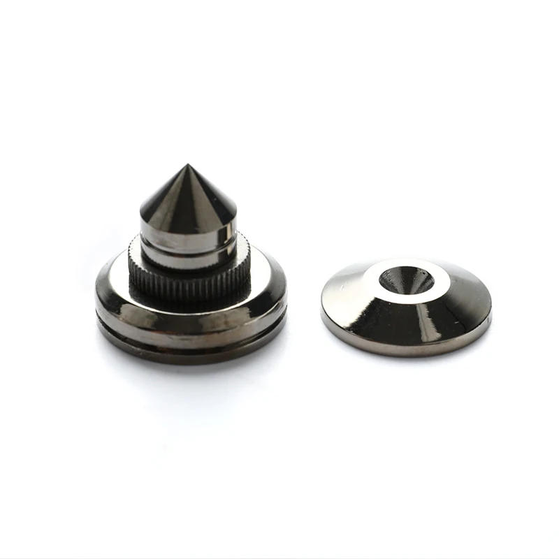 4 Set Speaker Stand Foot Pad Copper Loudspeaker Box Spikes Cone Floor Foot Nail