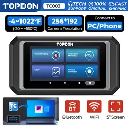 TOPDON TC003 Thermal Imaging Camera IR Resolution WIFI Android 256x192 Pixels 5 inch Touchable Screen Car Infrared Imager