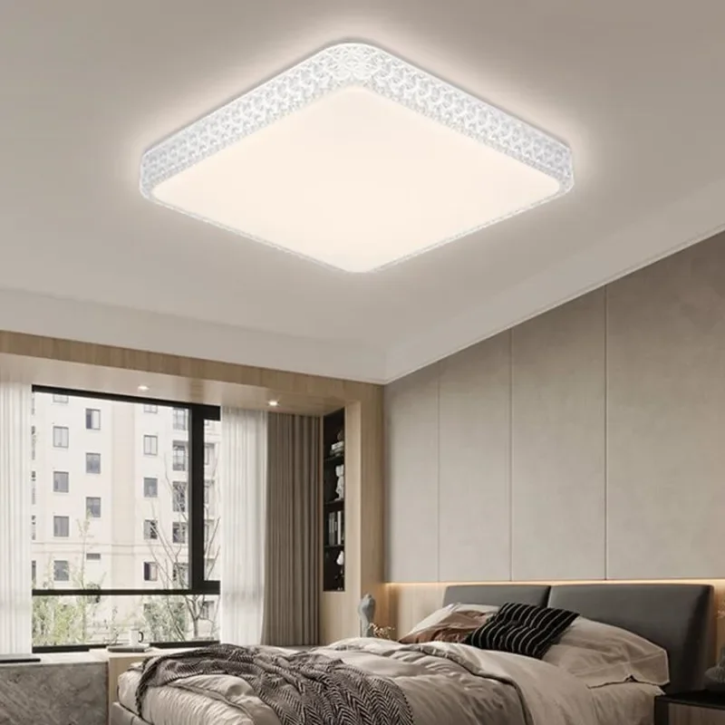 Plafoniere a LED in cristallo 12W 18W 24W 48W Evidenzia lampada moderna a superficie rotonda AC 220V per lampade da bagno camera da letto cucina