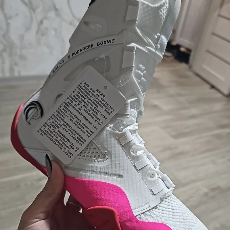 

2025 Kickboxing Men's Wear-resistant Boxing Shoes Competition Training Wrestling Shoes Professional Comfortable Sneakers