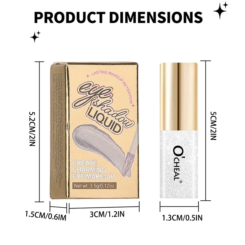 سائل ظهرت اللؤلؤ، سائل ظلال عيون صغير، تسليط الضوء على الحواجب، تسليط الضوء على اللمعان الناعم، 7 ألوان