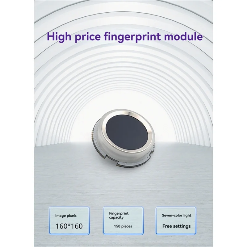 B04B-R502S Fingerprint Module Capacitive Fingerprint Module Sensor Scanner Fingerprint Recognition Module With RGB Light