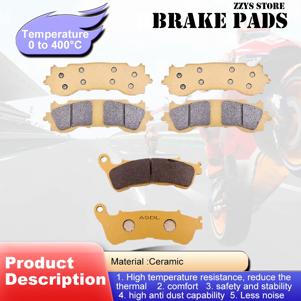 Motorcycle Front Rear Brake Pads Disc For Honda GL1800 Gold wing Tour J GL1800B Goldwing J Manual GL 1800 2018 2019 2020 2021