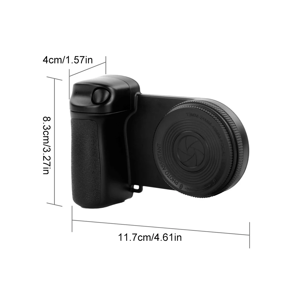 Magnetic Smartphone Handle Grip with Detachable 30M Bluetooth Remote with Fill Light Anti-shake Selfie Shoot Fill Light