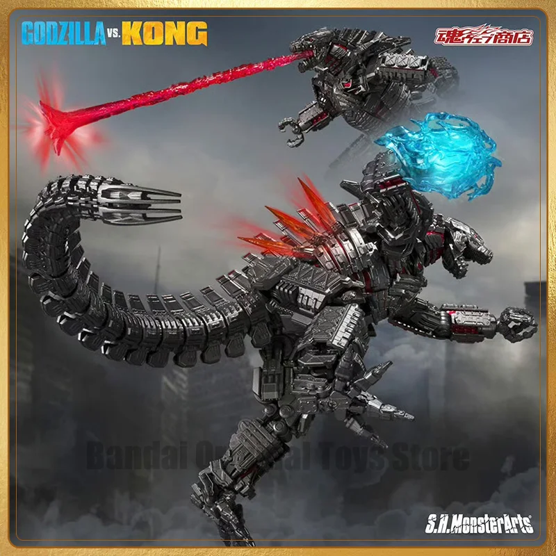 Original BANDAI S.H.MonsterArts SHM MECHAGODZILLA FROM GODZILLA VS. KONG [2021] Final Battle Edition Action Figures Model Toys