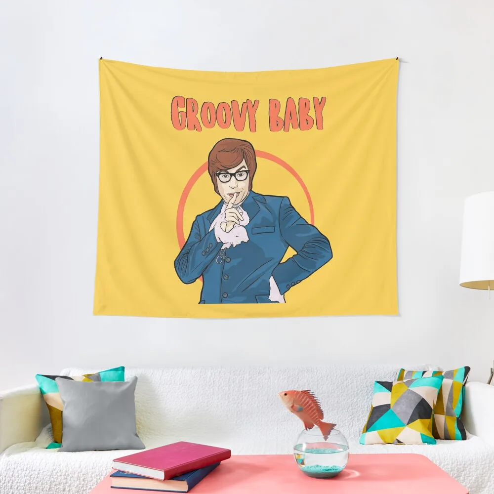 

Groovy Baby - Austin Powers Tapestry Wall Decor Hanging Wall Art Tapestry