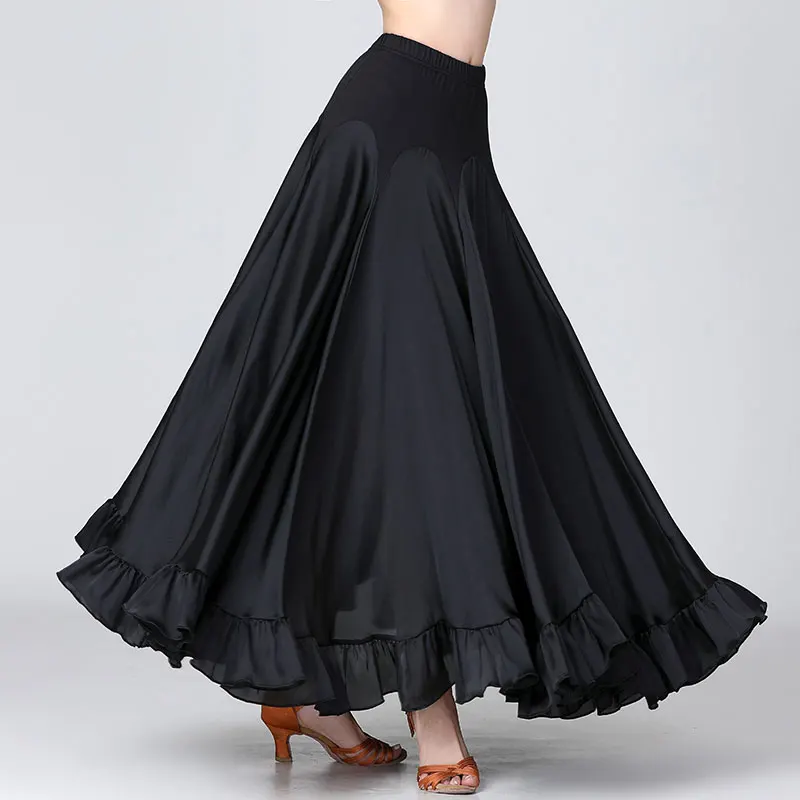 

New Women Modern Dance Skirt National Standard Dance Skirt Ballroom Dance Costumes Large Swing Skirts Stage Waltz Skirts