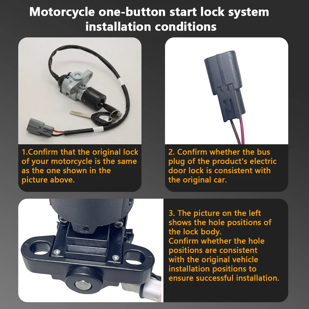 بدون مفتاح الوصول بدء نظام قفل دراجة نارية مفتاح التحكم بالإشعال عن بعد دون مفتاح ل CF Moto 800 MT CF Moto MT800 2021-2023