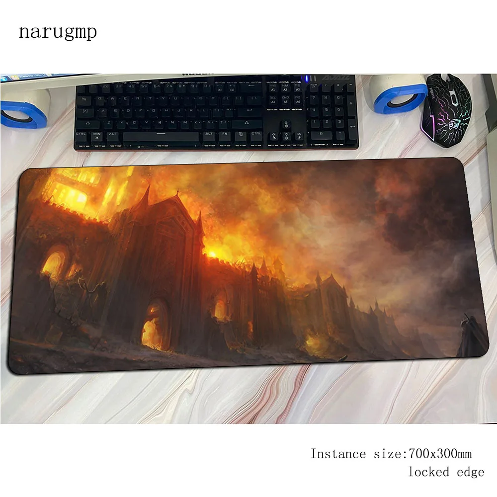 Castle Fantasy mouse pad 90x40 mousepads Mass pattern gamer gaming mousepad gamer home personalized mouse pads keyboard pc pad