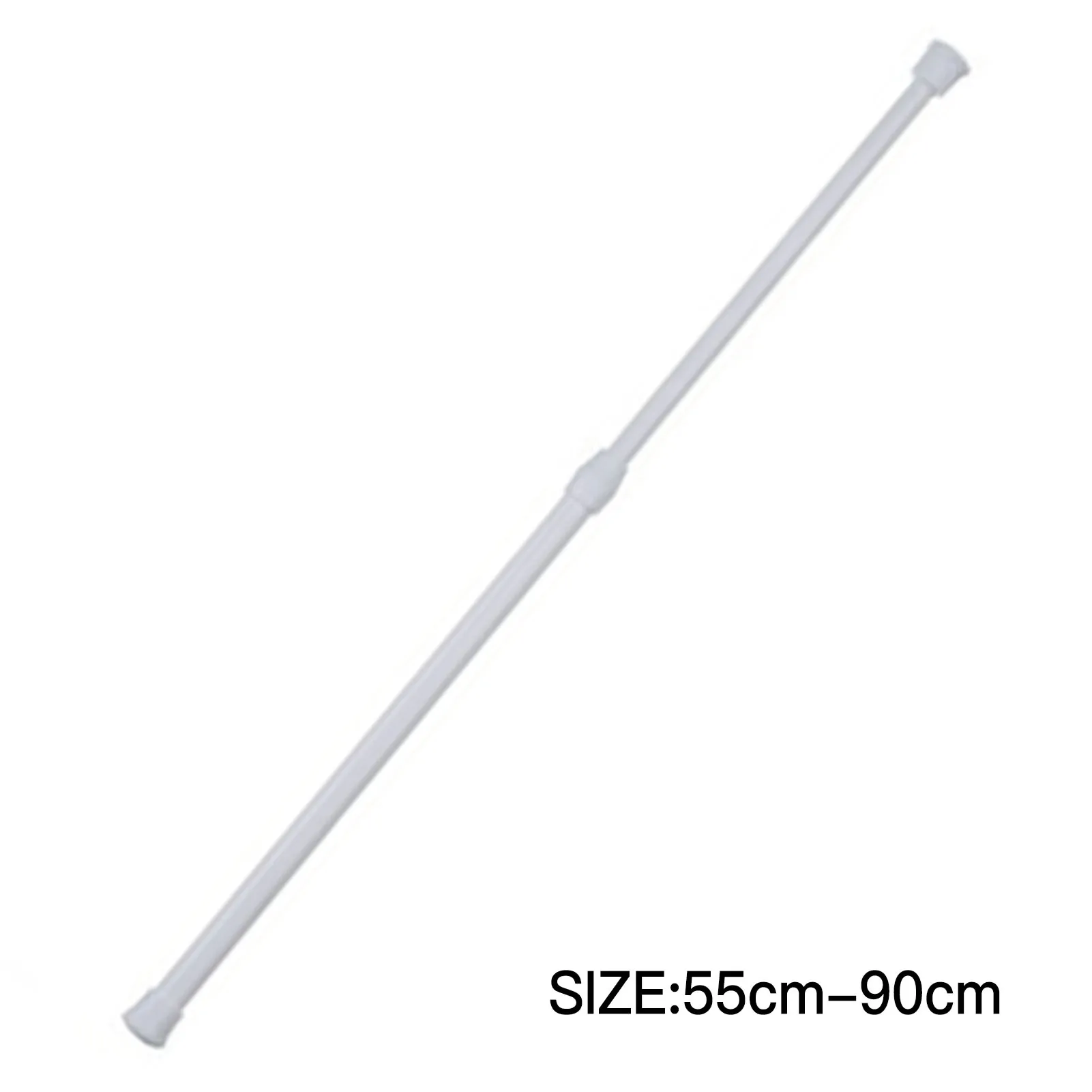 Window Adjustable Curtain Pole Extendable No Drilling Metal Telescopic Pole for Bathtub Shower Doorway