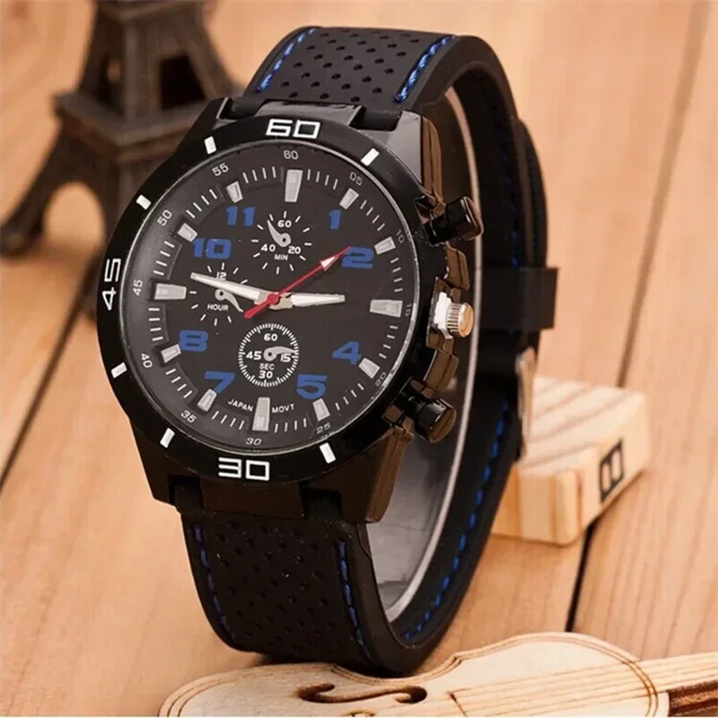 Mode Marke Datum Quarz Männer Uhren Luxus Männlichen Uhr Chronograph Silica Gel Sport Herren Armbanduhr Hodinky Relogio Masculino