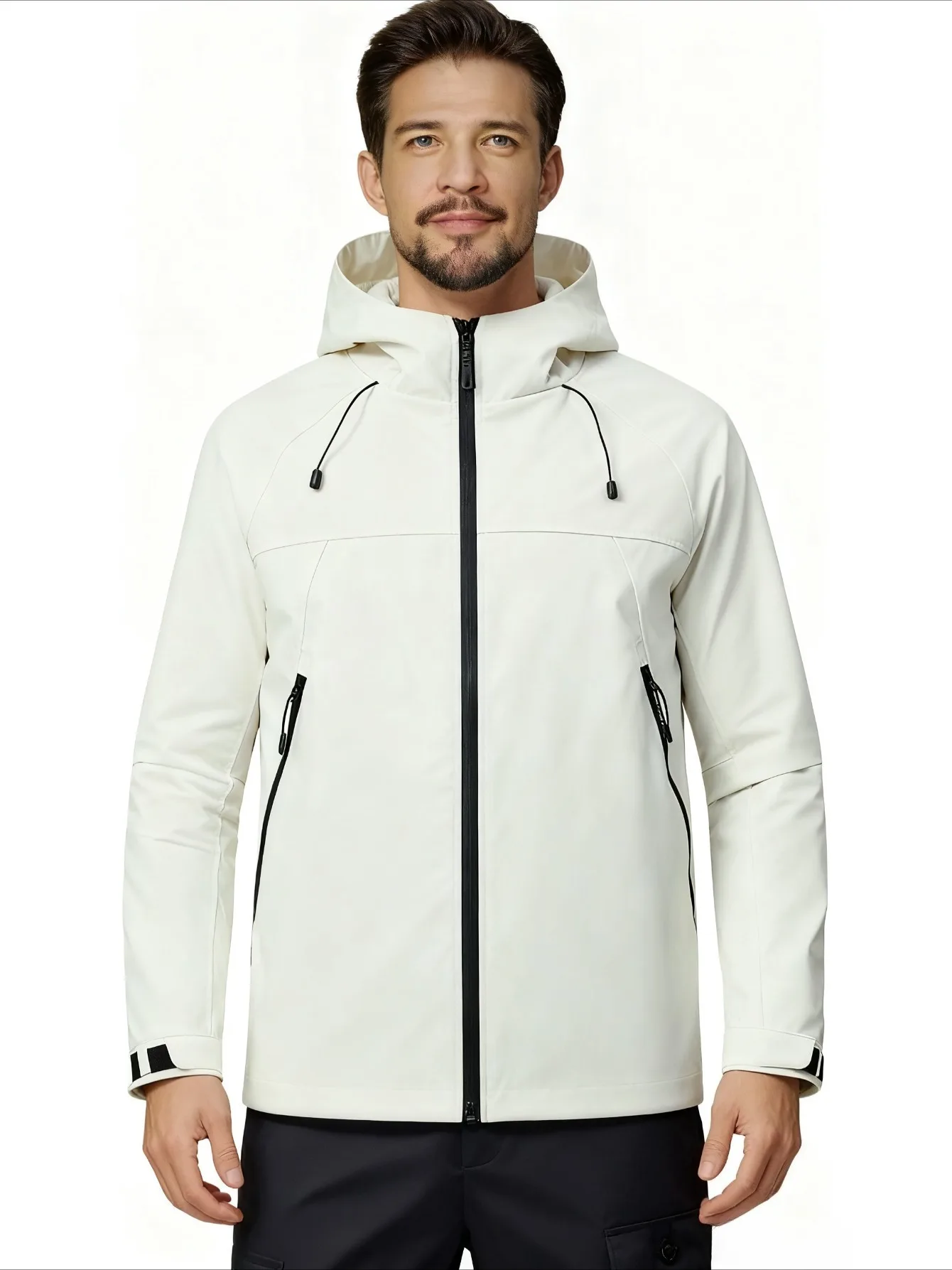 

Men's Raincoat Pass Outdoor Waterproof American Raincoat Big Fat Big Size Casual Raincoat Men