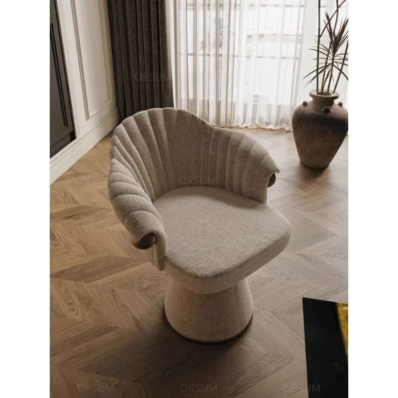Modern simple French makeup dressing stool rotating desk chair creative French retro