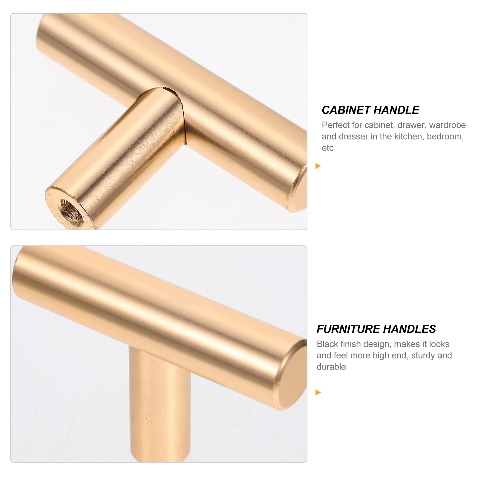 

5pcs Golden Cabinet Knobs Premium Aluminum Alloy Retro Furniture Handles For Kitchen Wardrobe Drawer Dresser Cupboard Pull