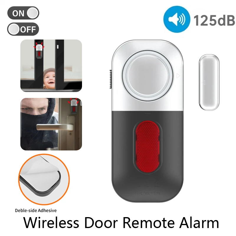 

Intelligent home security sensing anti-theft alarm,door and window opening/closing detector,125dB alarm sound,hotel,restaurant
