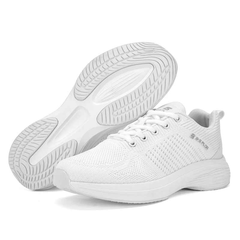 Baasploa Men Running Shoes Outdoor Casual Lightweight Non-slip Lace-Up Sneakers Male New Fashion Mesh Breathable Walking Shoes