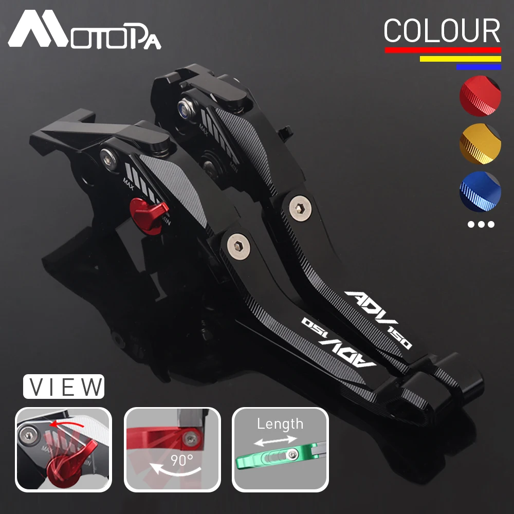 For Honda ADV150 ADV 150 2019-2023 Motorcycle  ADV150 CNC 5D Brake Clutch Levers Handlebar Grip Handle Hand Grips Accessories