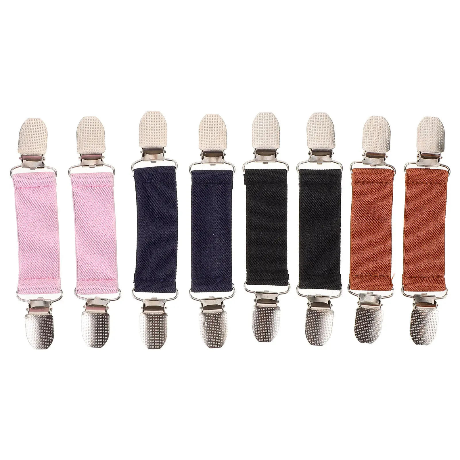 

8Pcs Children's Winter Glove Clips Anti-Loss Elastic Straps Mitten Holders Metal Clamp for Gloves Hats Kids Outdoor