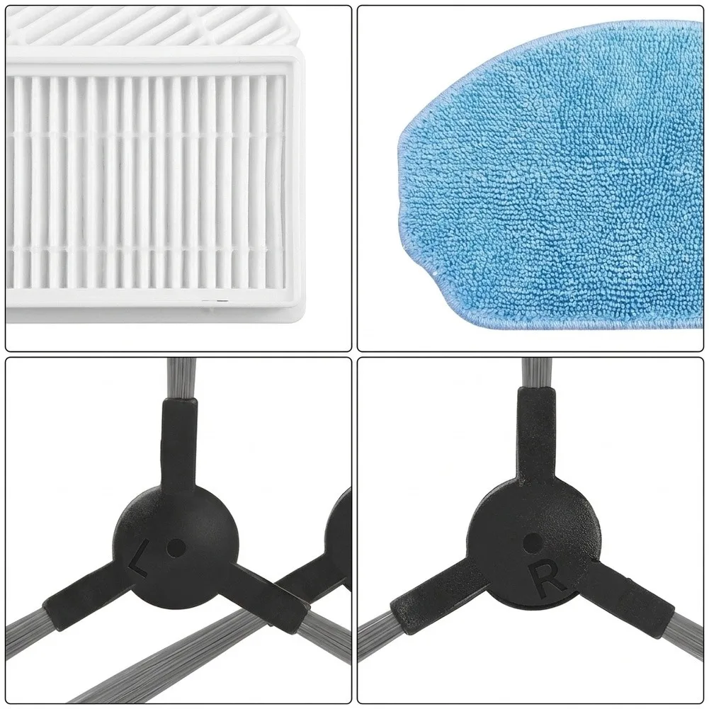 Side Brush Filter Mop Cloth Kit For MIDEA I2A For Conga 999 Robot Vacuum Cleaner Parts Accessories Household Cleaning Tool