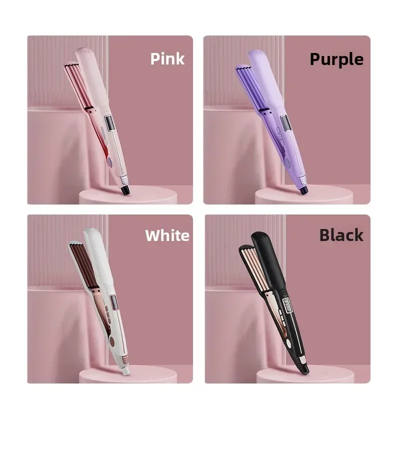 High quality   New Fluffy Splint Pad Hair Root Digital LCD Hair Straightener Corn Ironing Straightener Clip view 5
