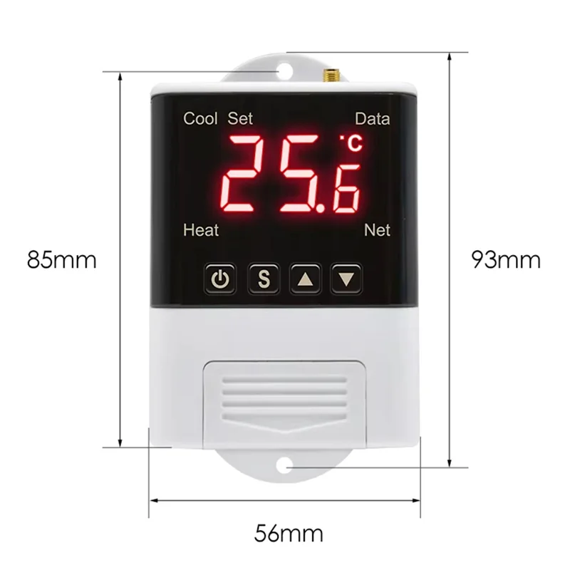 Tuya wifi termostato umidistat 12v 110v 220v controlador digital de temperatura e umidade incubadora de carro automático termorregulador-AT64