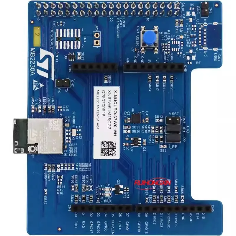 

Расширение Wi-Fi 6 и Bluetooth LE для модуля Wi-Fi X-NUCLEO-67W61M1 ST67W611M1