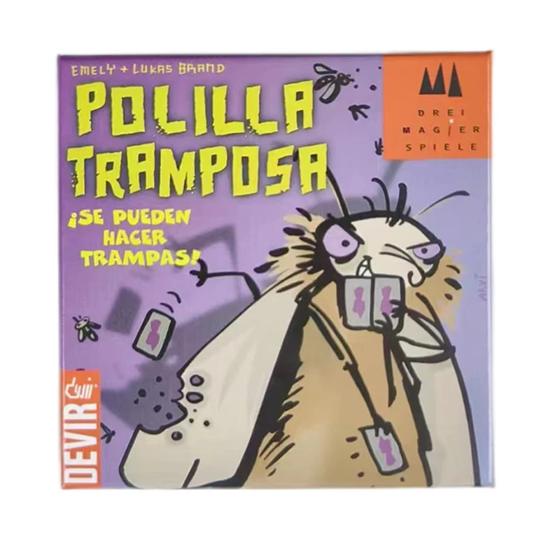 POLILLA TRAMPOSA Spanish Cheating Moth German Cockroach Adult Leisure Party Game