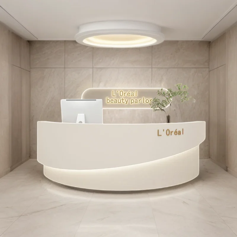 Reception Desks Beauty Salon Front Desk Counter Atril Customer Center Tables Pulpito Table De Office Counters Business Entrance