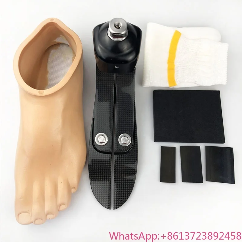

Prosthetic Foot High Ankle Cushioning Carbon Fiber Amputees Prosthetic Foot BK Kit Prosthetic Foot