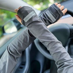 1 paio manicotto da ciclismo Unisex manicotto protettivo per braccio di ghiaccio protezione Uv polsino protezione solare guanti da guida protezione Uv manicotti caldi