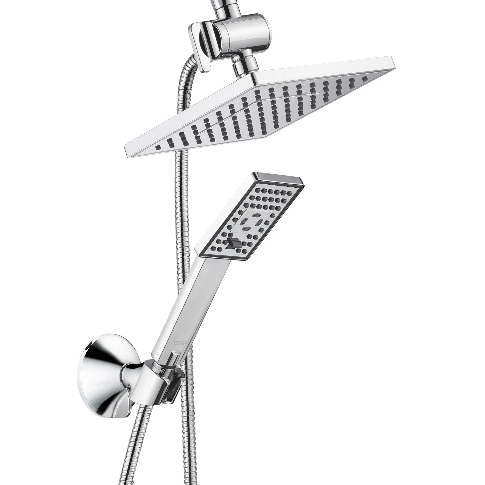 US BRIGHT SHOWERS Rain Bath Shower Head with Handheld Combination Set PSS1807-01-