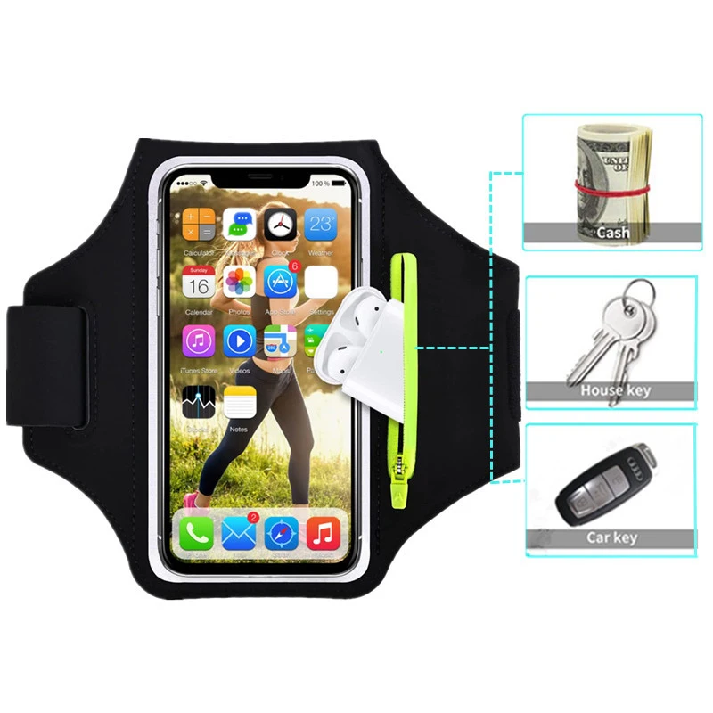 Running Bag For Phone Case On Hand Armband On The Phone Bags Accessories Wrist Armbands mp3 mp4 Bags Sport Phone Sleeve Bags