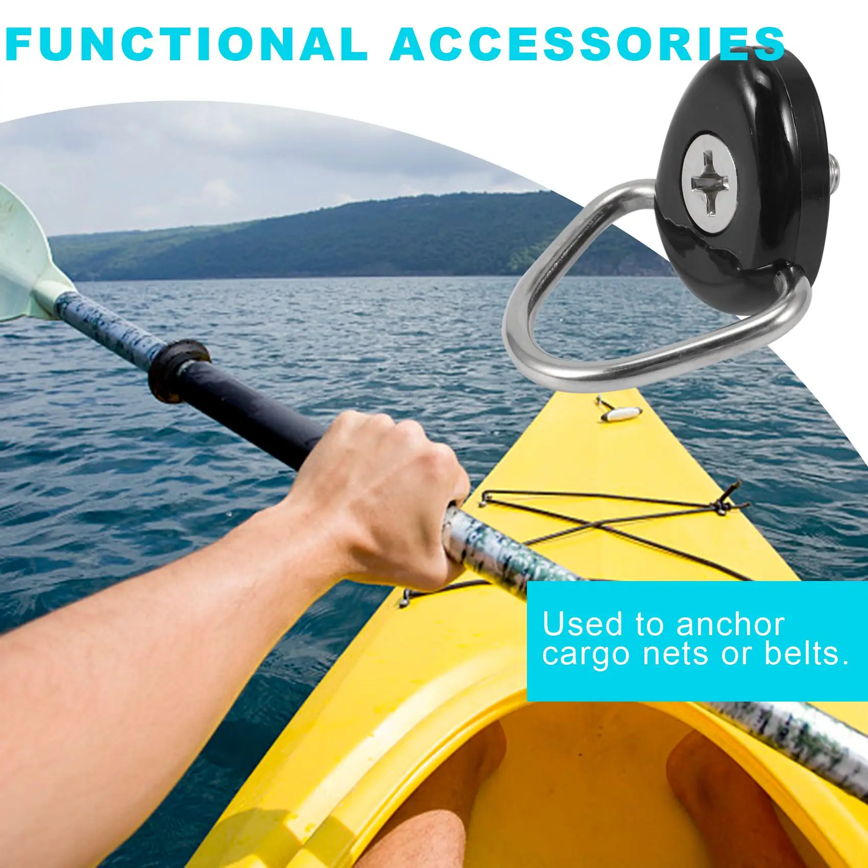 10-PACK Metal Tie-Down Anchors D-Ring Buckle For Jimny JB64 JB74W 2019 2020 2021 Trunk Cargo Area-A91R
